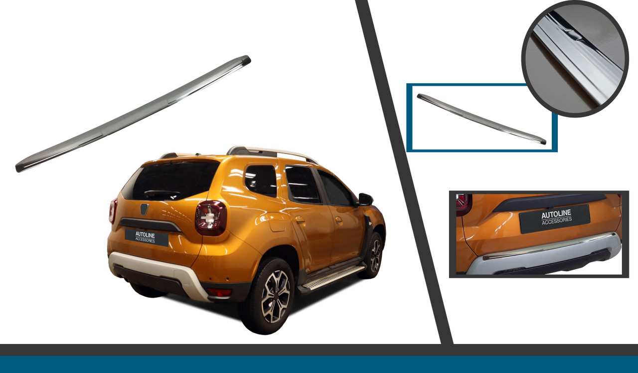 Chrome Bumper Protector Sill Trim Cover To Fit Dacia Duster (2018+)