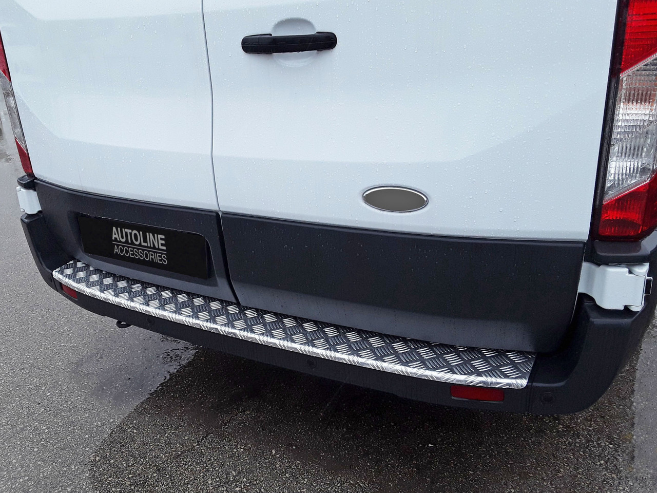 Anodized Chequer Bumper Protector Trim To Fit Ford Transit (2014+)