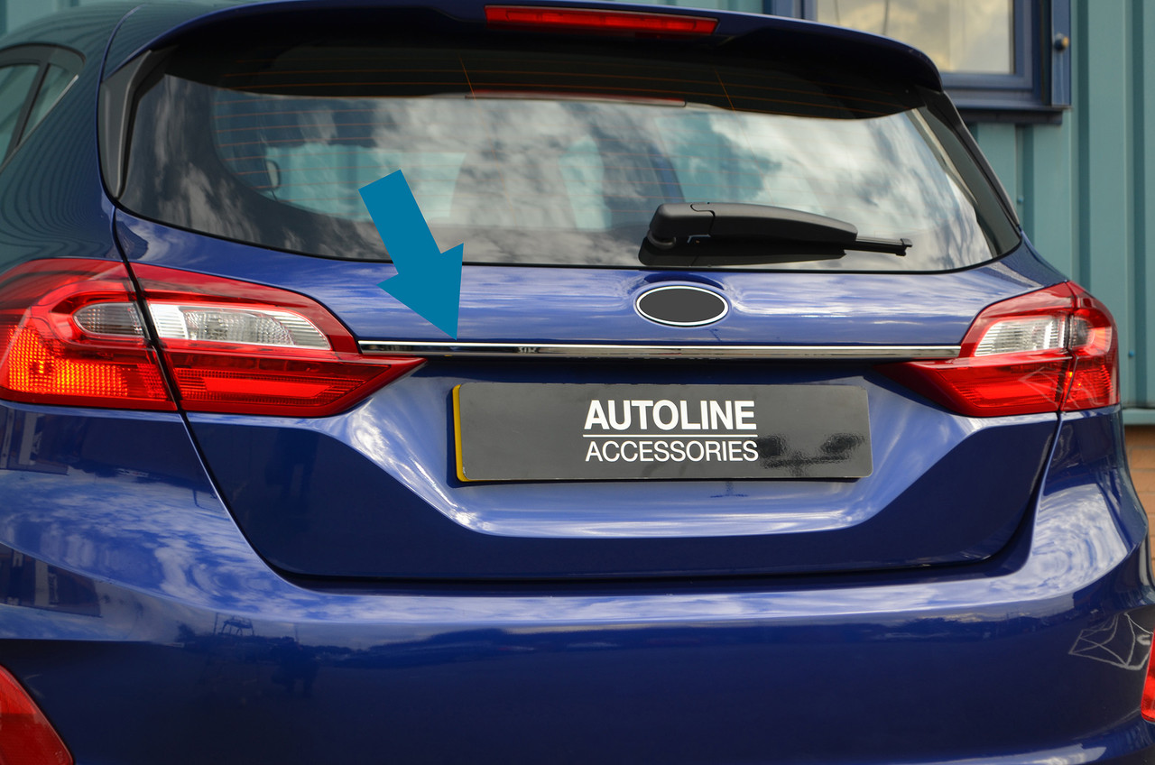 Chrome Rear Tailgate Door Grab Handle Trim Cover To Fit Ford Fiesta (2018+)