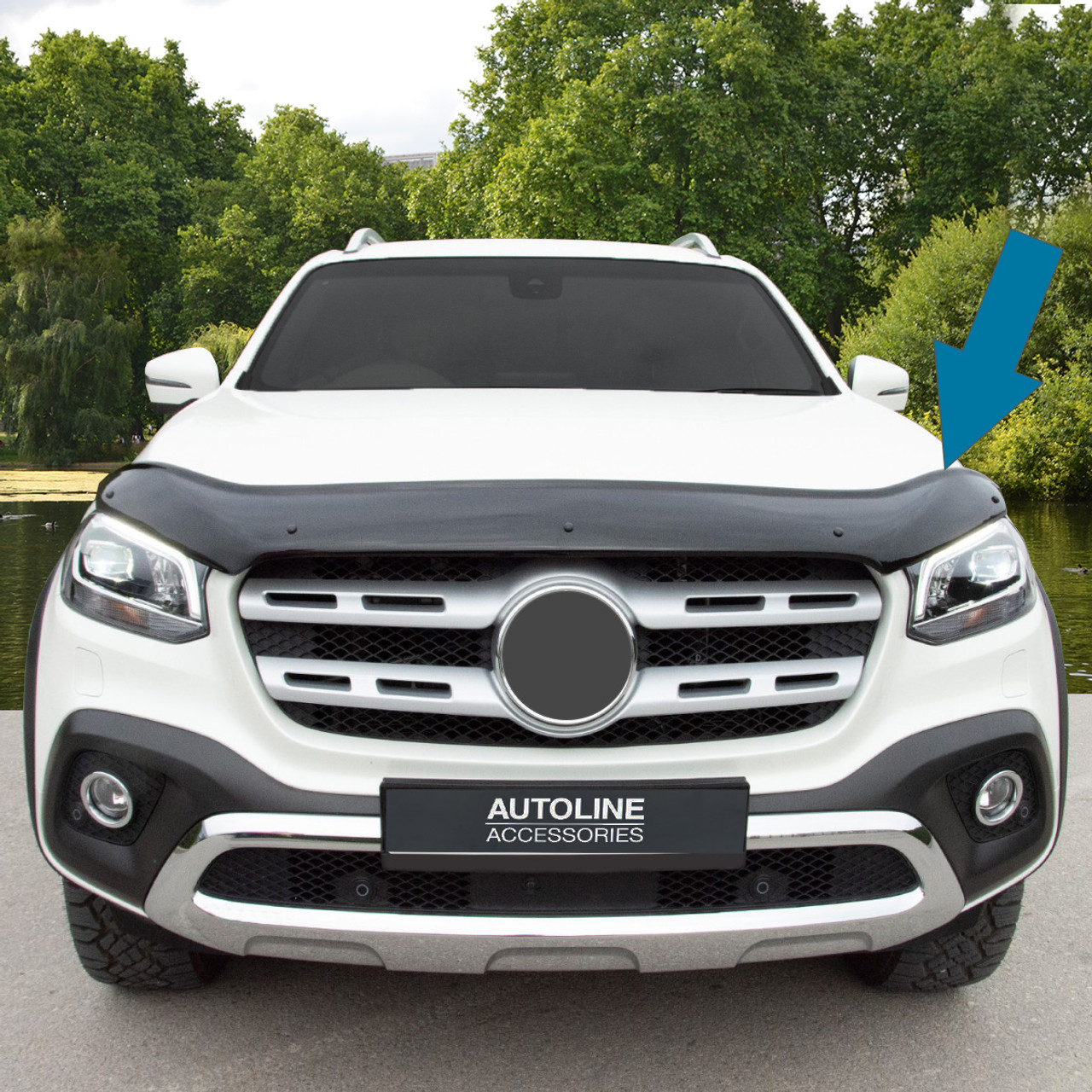 Bonnet Hood Protector Bug Guard Deflector To Fit Mercedes-Benz X-Class (2018+)