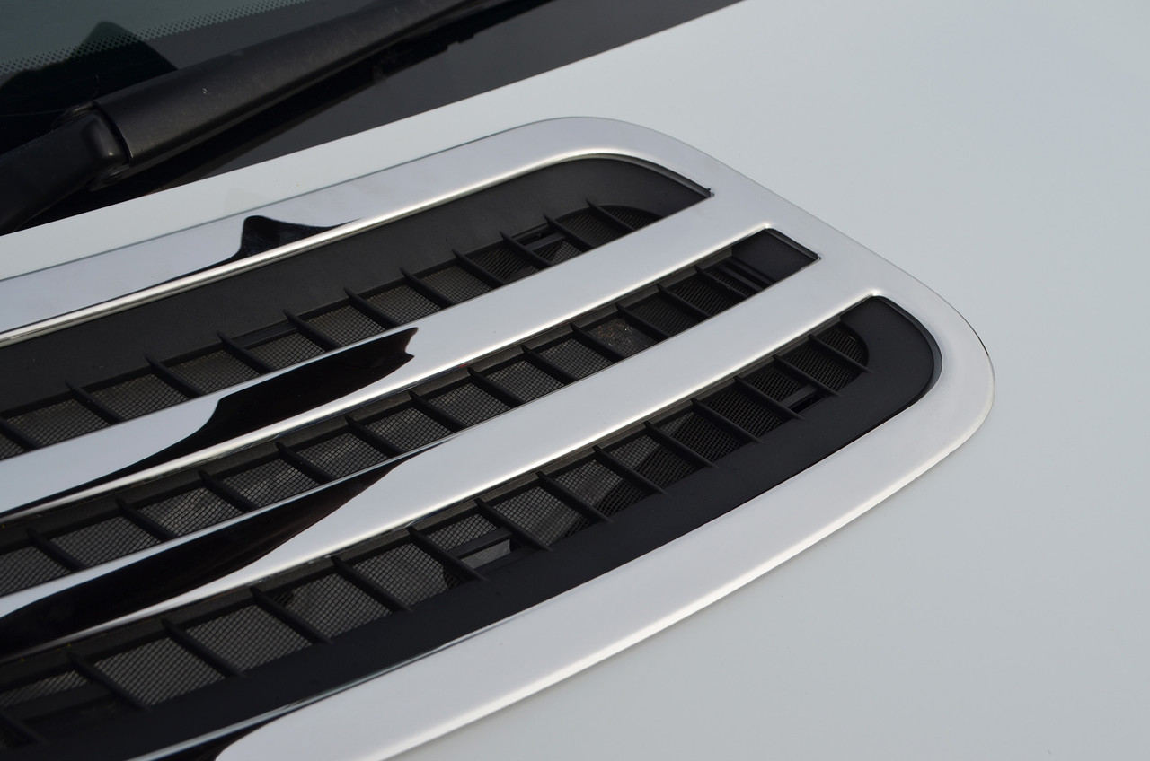 Chrome Bonnet / Hood Grille Vent Trims To Fit Mercedes-Benz Sprinter W907 (18+)