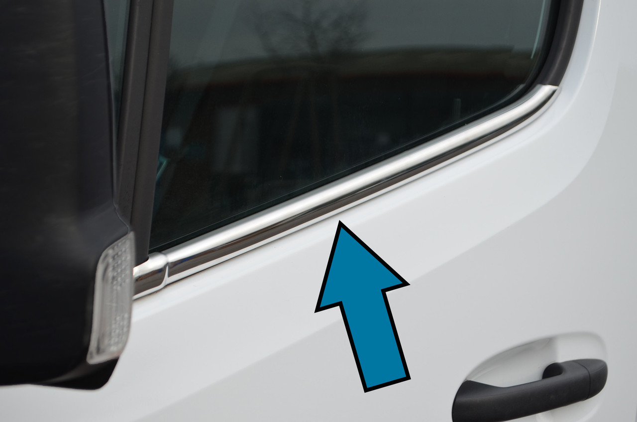 Chrome Window Sill Trim Covers To Fit Mercedes-Benz Sprinter W907 (2018+)