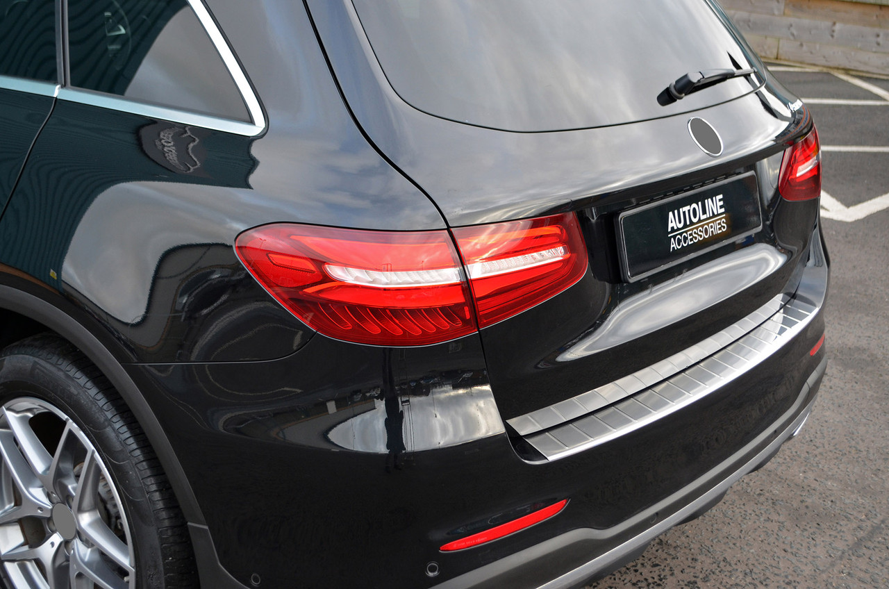 Chrome Bumper Protector Sill Trim Cover To Fit Mercedes-Benz GLC (2015-22)