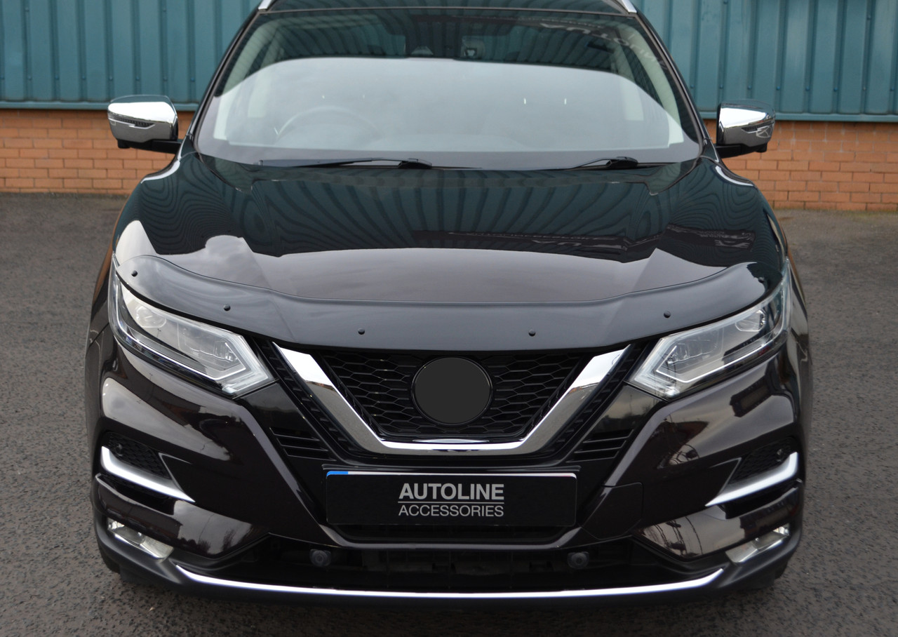 Bonnet Trim Hood Protector Bug Guard Deflector To Fit Nissan Qashqai (2017-21)