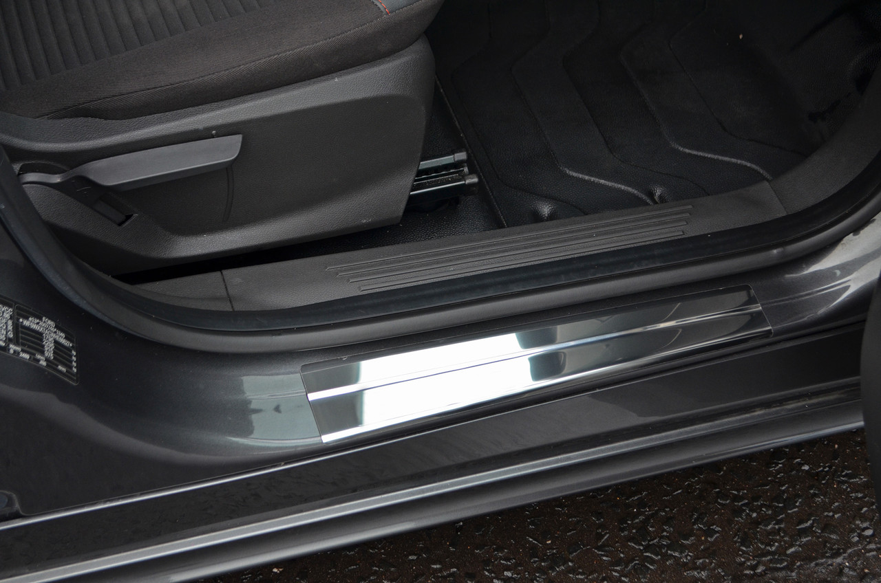 Chrome Door Sill Protectors To Fit Ford Transit Courier (2014+)