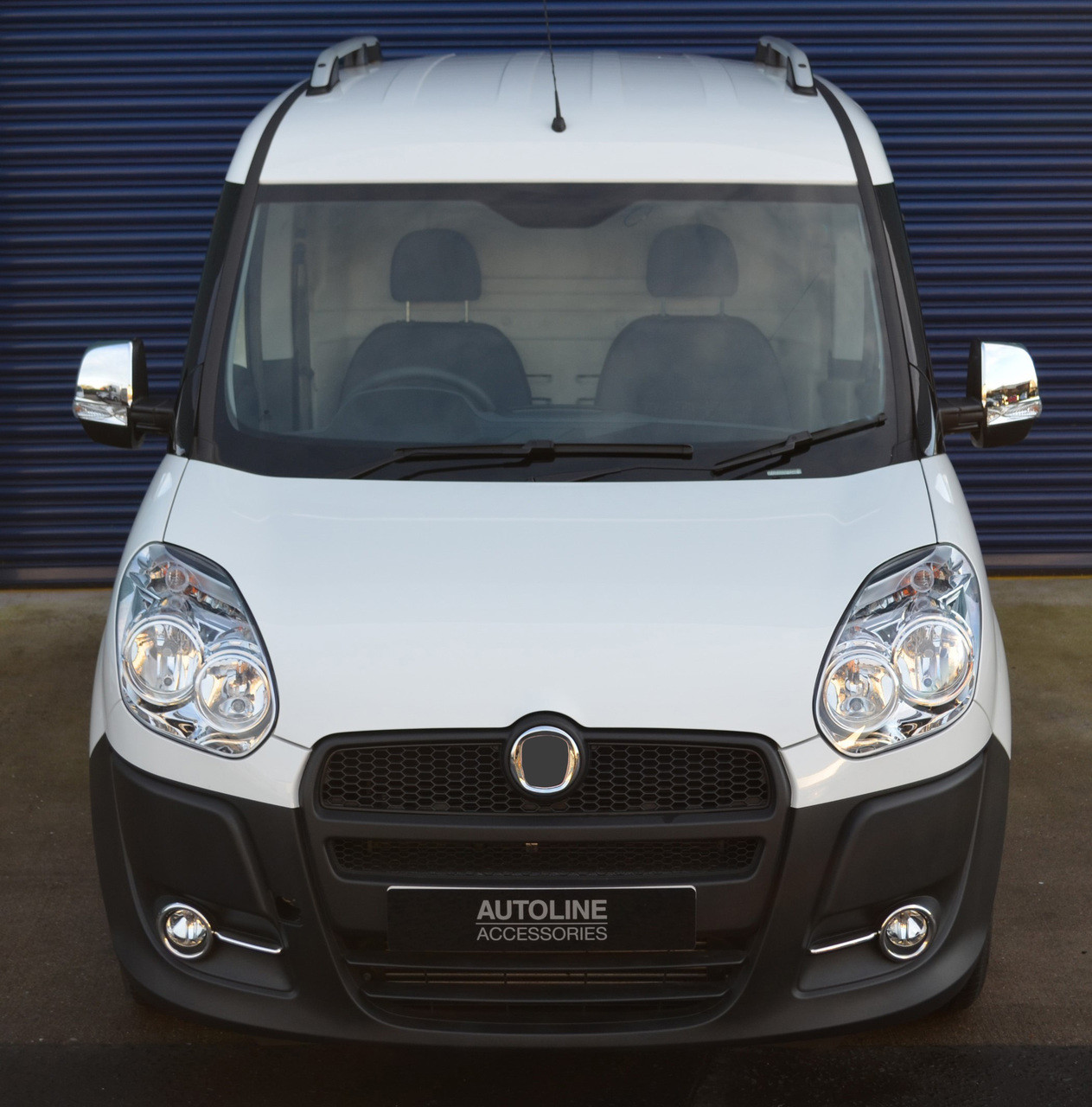 Aluminium Roof Rack Rails Side Bars Set To Fit LWB Fiat Doblo (2010+)
