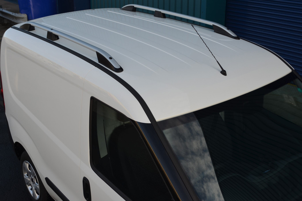 Fiat Doblo 2010-UpのルーフラックサイドレールバーグレーRoof Rack Side Rail Bar Gray For FIAT DOBLO 2010-Up