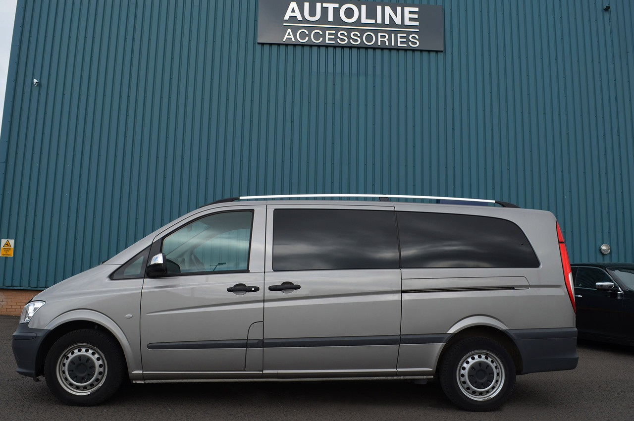 Roof Rack Bars Side Rails For Compact L1 Mercedes Vito W639 (2003-14)