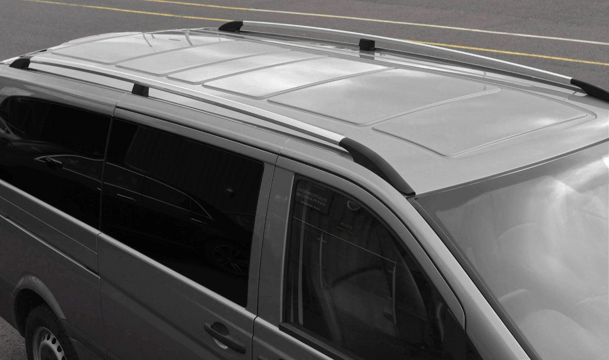 Roof Rack Bars Side Rails For Compact L1 Mercedes Vito W639 (2003-14)