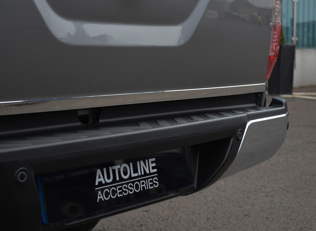 Chrome Rear Door Tailgate Trim Strip Cover To Fit Renault Alaskan (2017+)