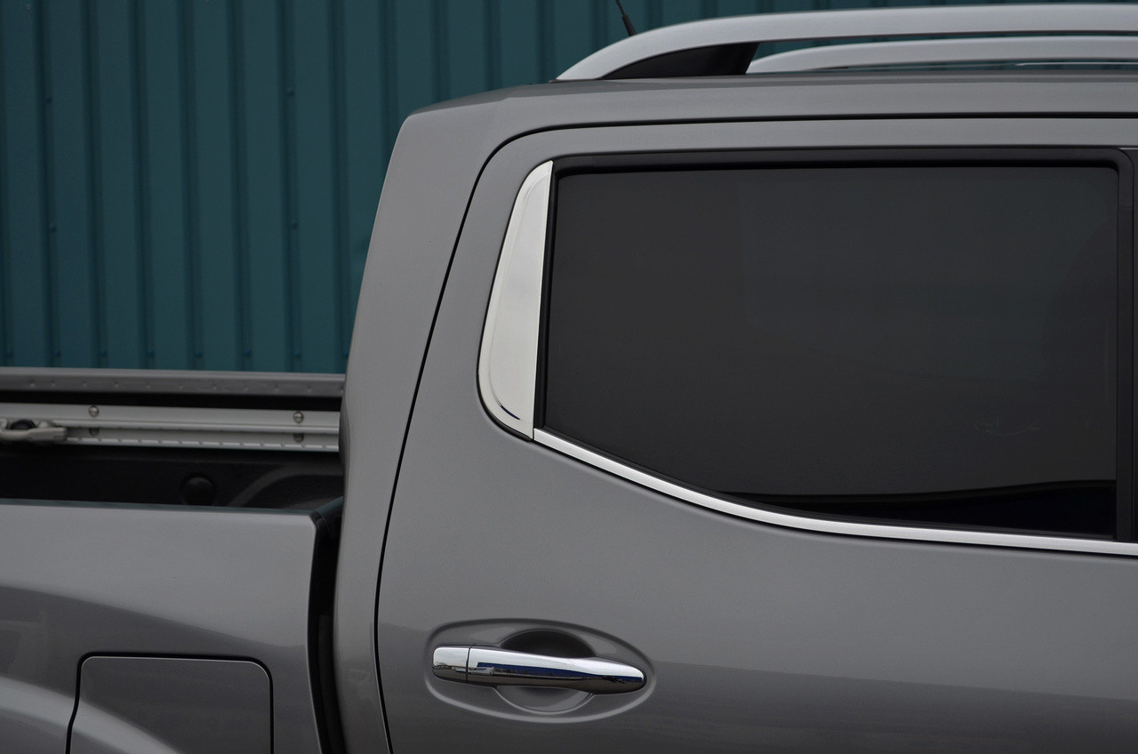 Chrome Rear Window Trim Accent Cover To Fit Renault Alaskan (2017+)