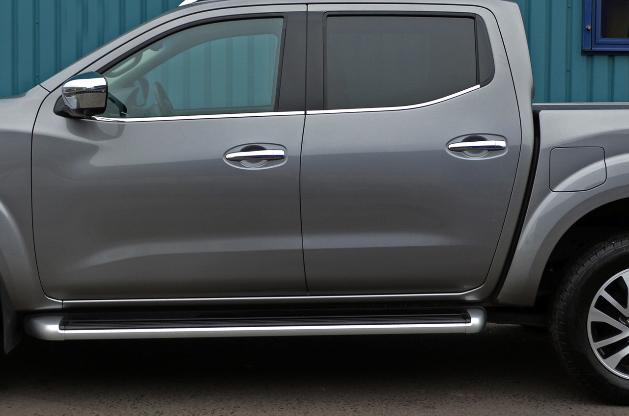 Chrome Door Handle Trim Set Covers (No I-Key) To Fit Renault Alaskan (2017+)