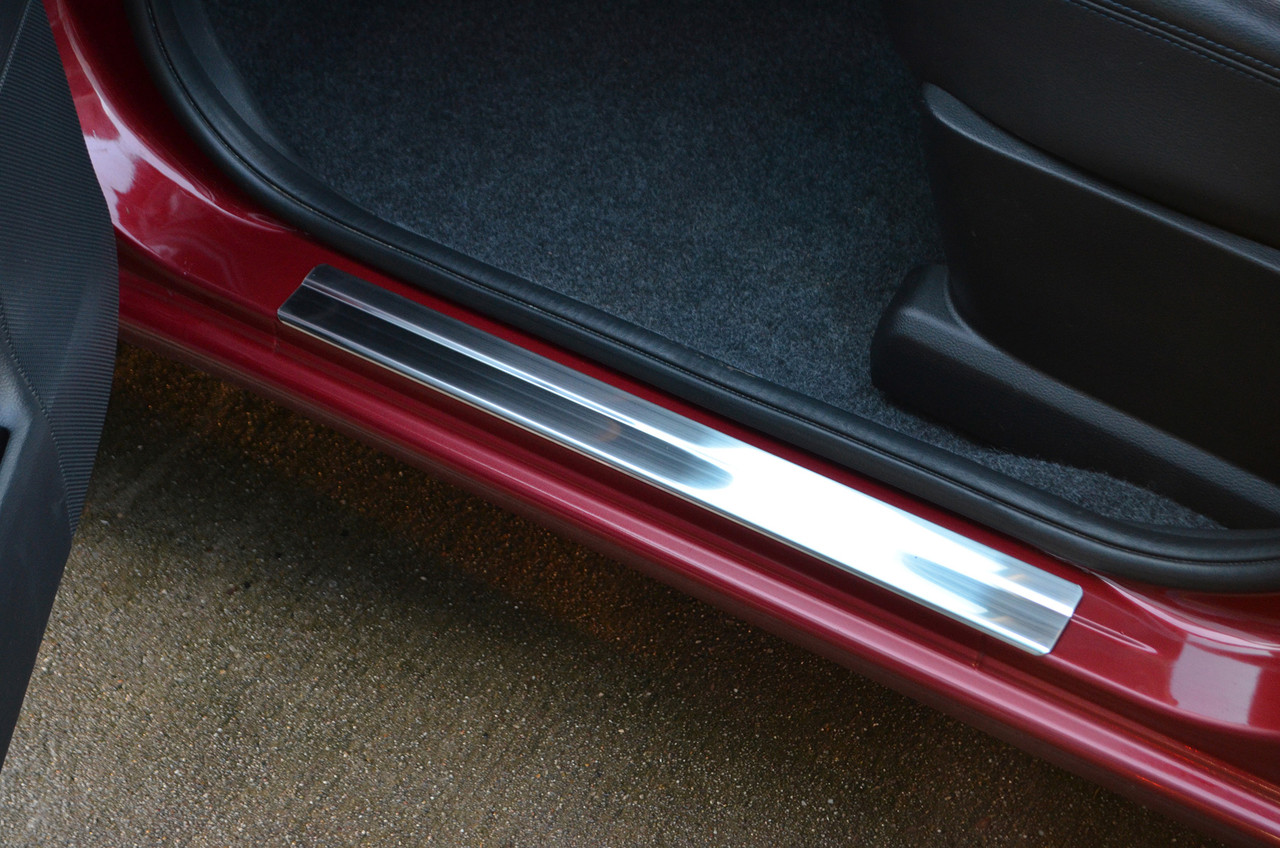 Chrome Door Sill Protectors Kick Plates To Fit Nissan Note (2005-13)