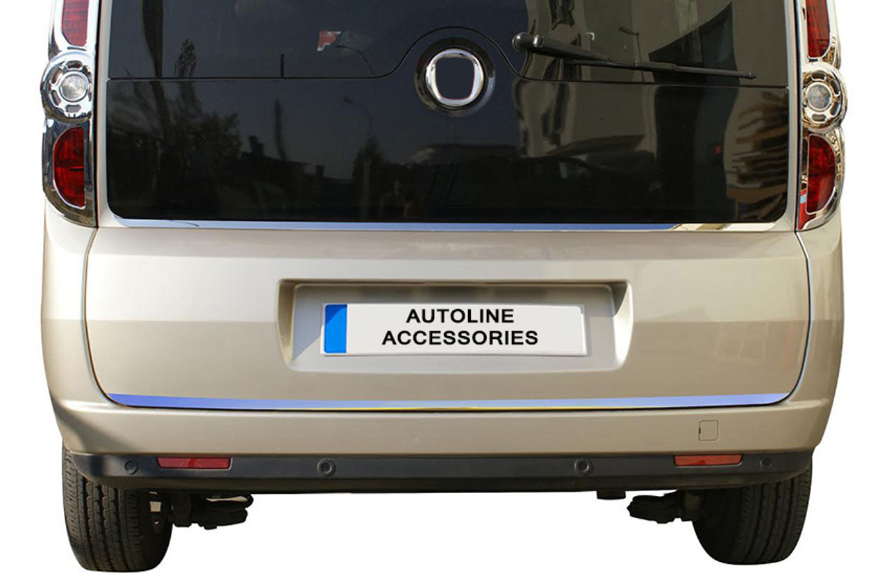 Chrome Rear Door Upper Tailgate Trim Strip Cover To Fit Fiat Doblo (2010+)