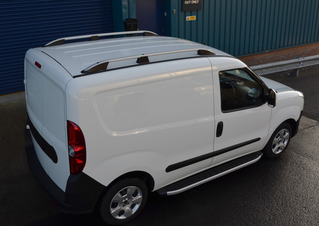 Aluminium Side Steps Bars Running Boards To Fit SWB Fiat Doblo (2010+)
