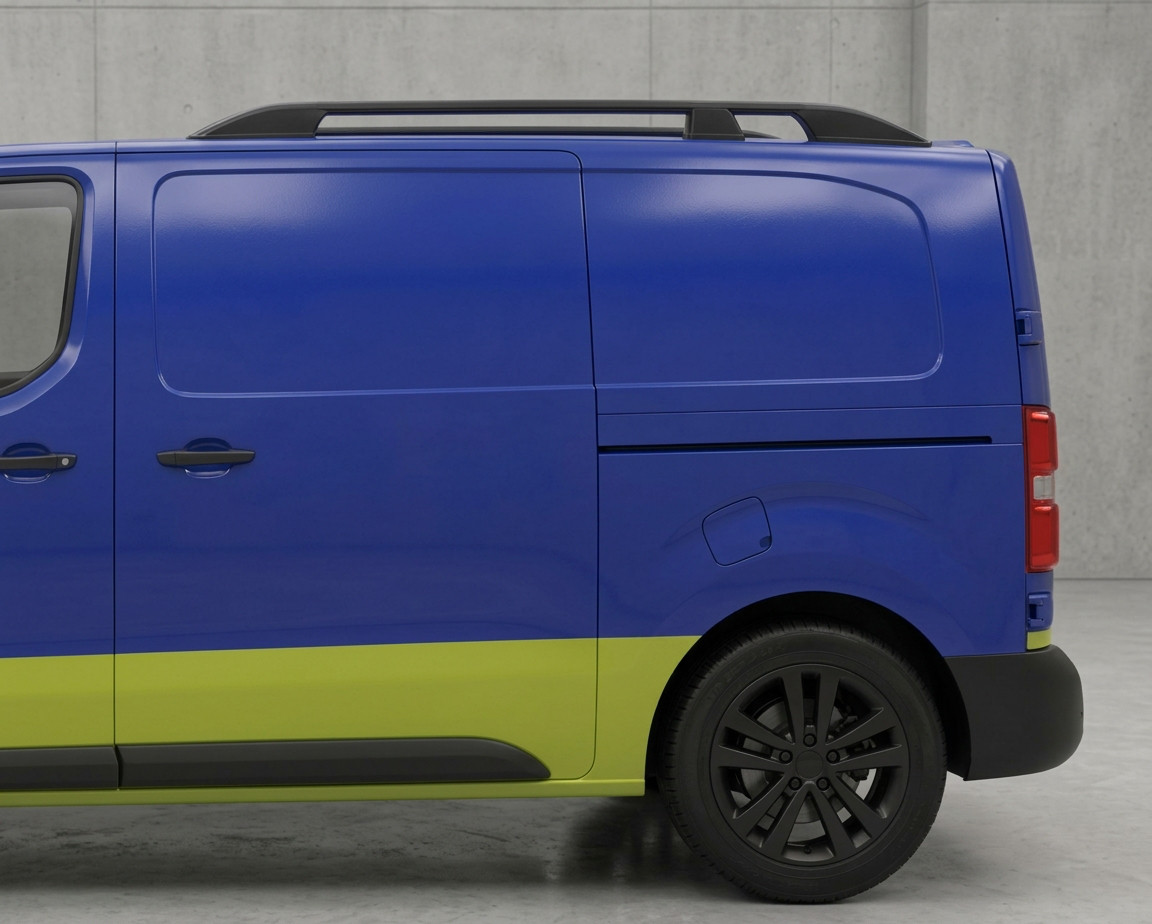 Black Aluminium Roof Rack Rails Side Bars To Fit XS (L1) Citroen Dispatch 2016+