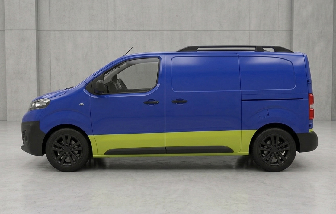 Black Aluminium Roof Rack Rails Side Bars To Fit M (L2) Citroen Dispatch 2016+