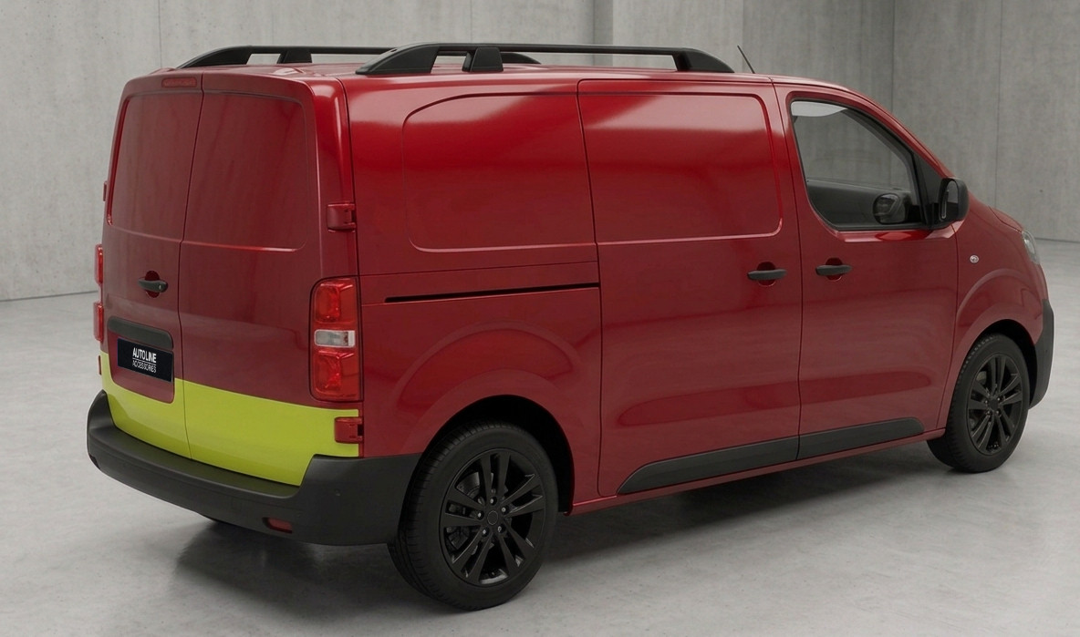 Black Aluminium Roof Rack Rails Side Bars To Fit M (L2) Citroen Dispatch 2016+