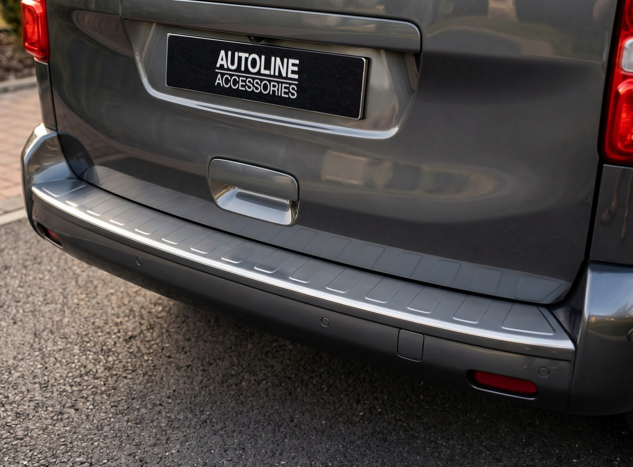 Rear Bumper Protector Guard Brushed To Fit L3 Peugeot Expert / Traveller (2016+)