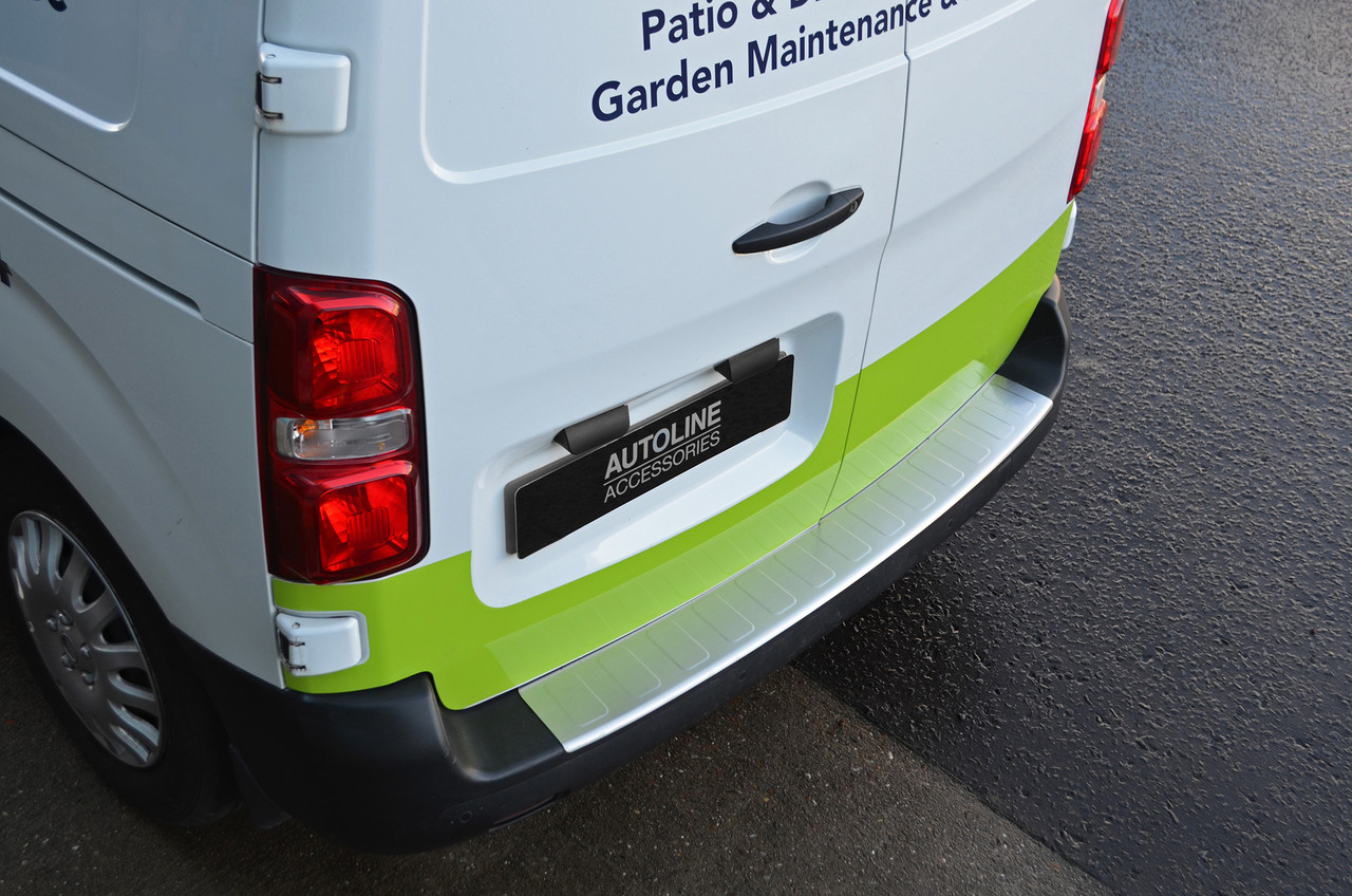 Rear Bumper Protector Scratch Guard Brushed To Fit L1/L2 Toyota PROACE (2016+)