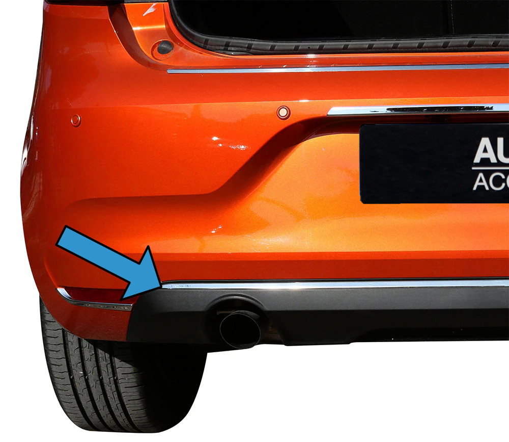 Chrome Lower Rear Bumper Trim Strip To Fit Renault Clio V (2019-25)