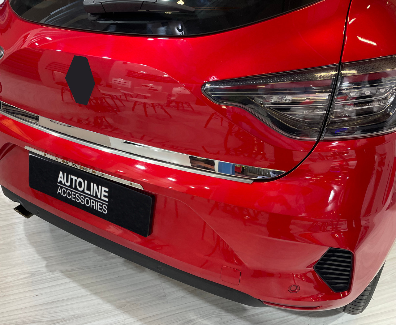 Chrome Rear License Plate Trim Strip To Fit Renault Clio V (2019-25)