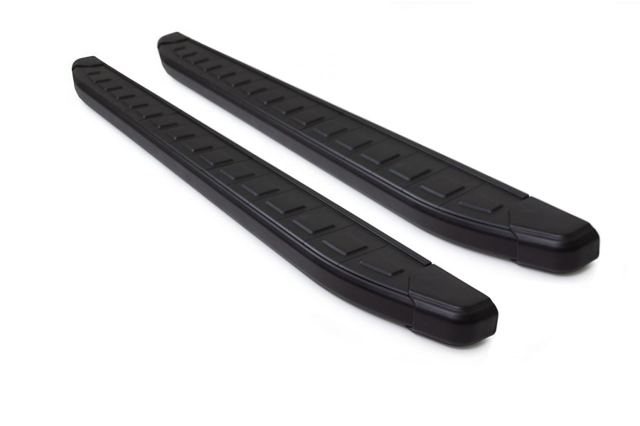 Black Aluminium Side Steps Bars Running Boards To Fit Dacia Duster (2018-2024)