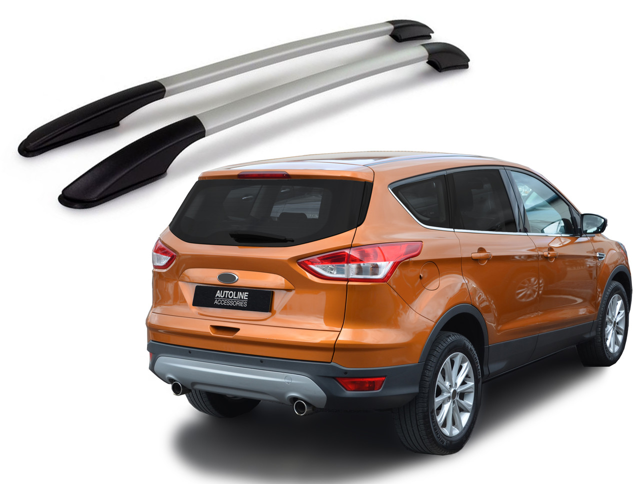 Aluminium Roof Rack Rails Side Bars Set To Fit Ford Kuga (2013-19) -  Autoline Accessories Limited