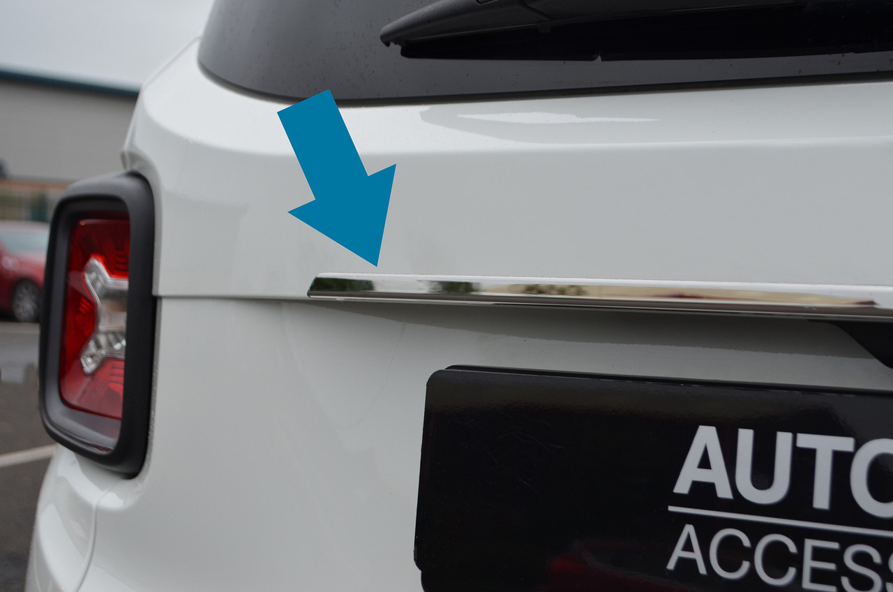 Chrome Rear Door Handle Cover Tailgate Grab Trim To Fit Jeep Renegade (2014+)