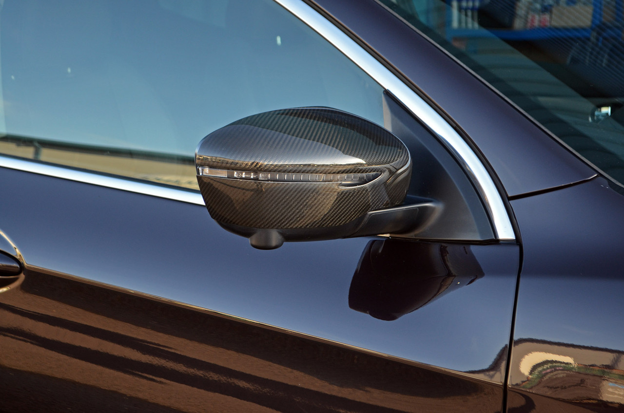 Carbon Fibre Wing Mirror Trim Set Covers To Fit Nissan X-Trail (2014+)