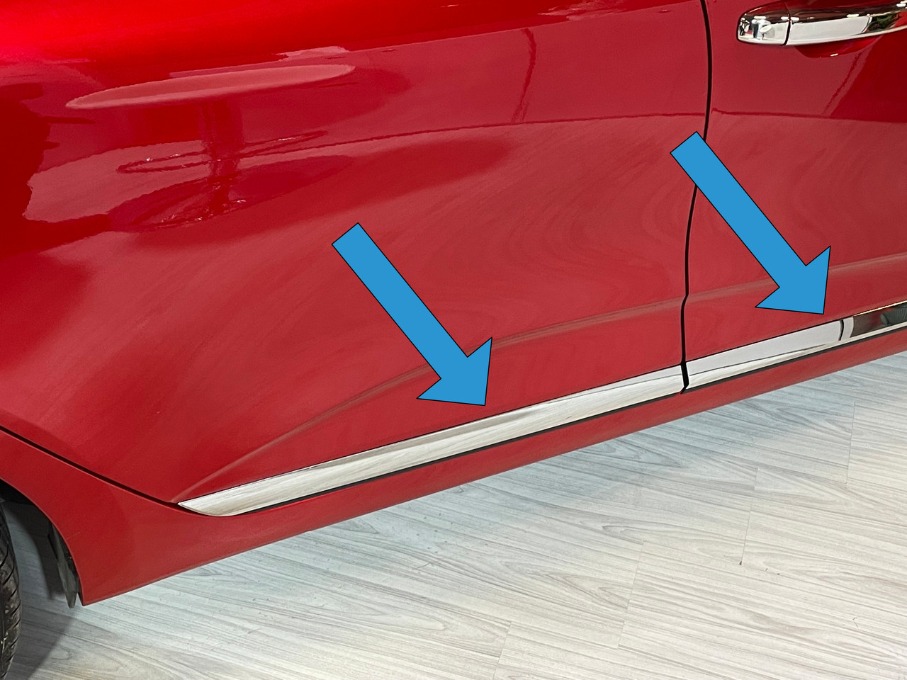 Chrome Side Door Streamer Trim Set Covers To Fit Renault Clio V (2019-25)