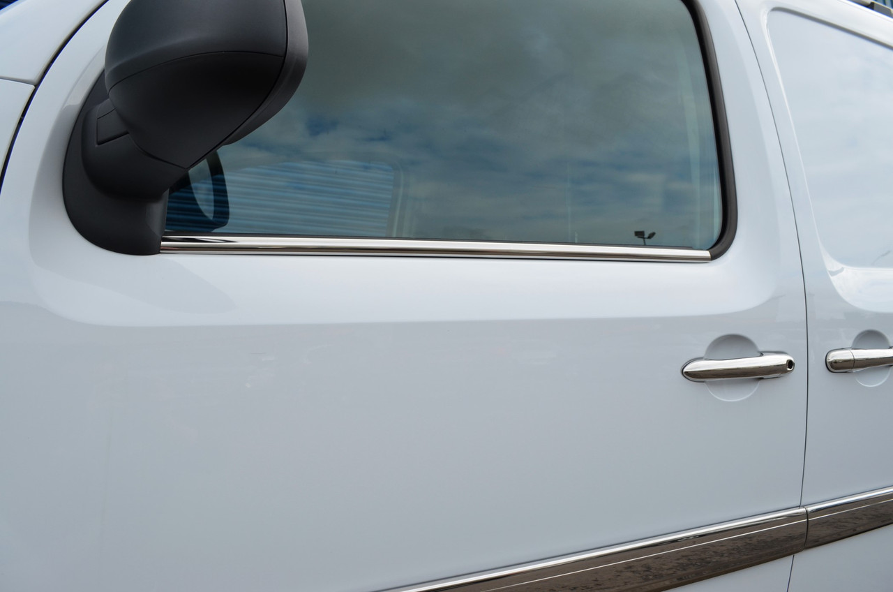 Chrome Side Door Window Sill Trim Set Covers To Fit Nissan NV250 (2019+)