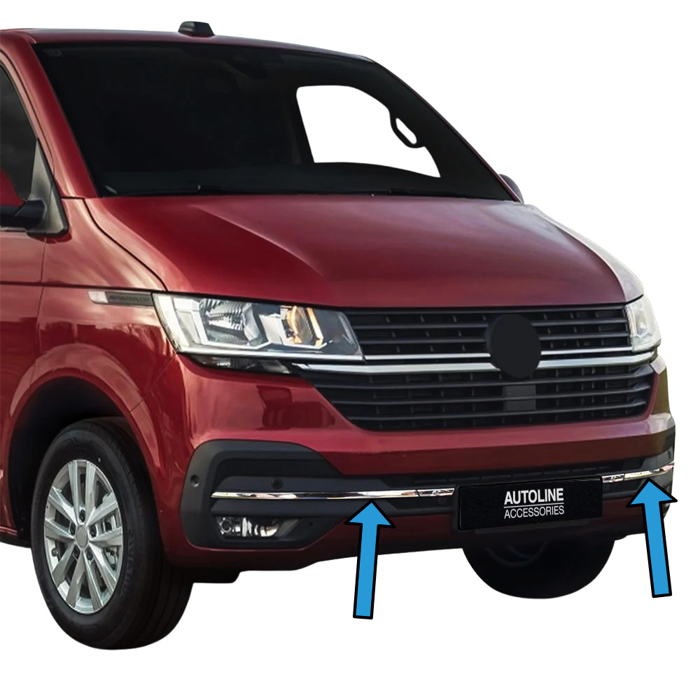 Chrome Lower Bumper Grille Trim To Fit Volkswagen T6.1 Transporter (2019+)
