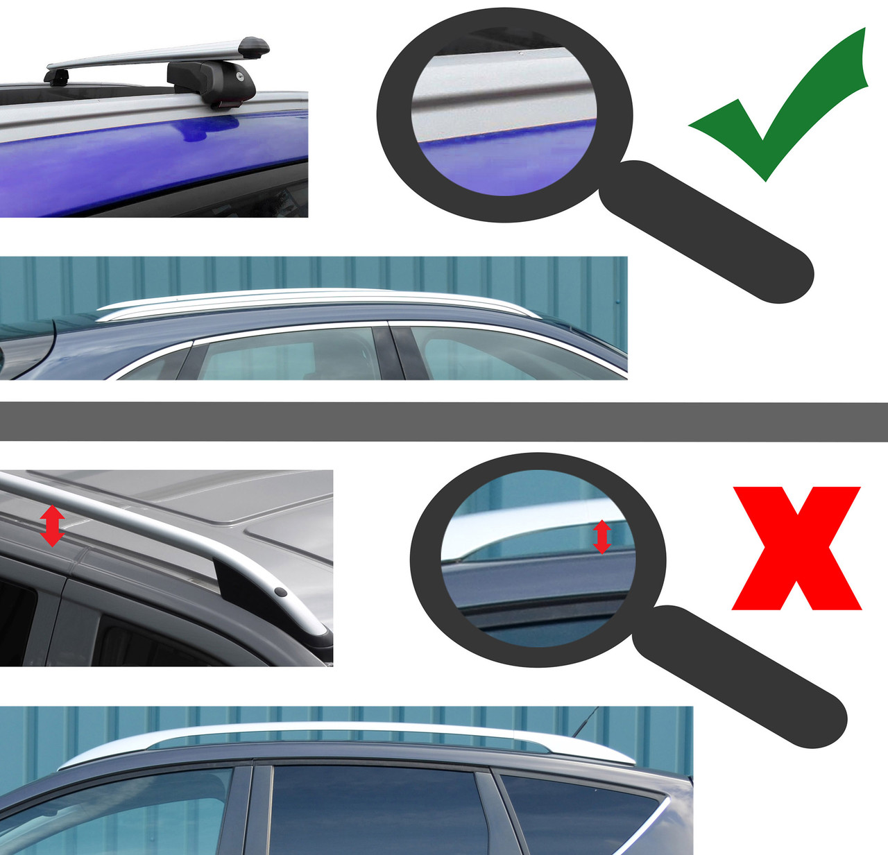 Black Cross Bars For Roof Rails To Fit Dacia Lodgy (2012+) 75KG Lockable