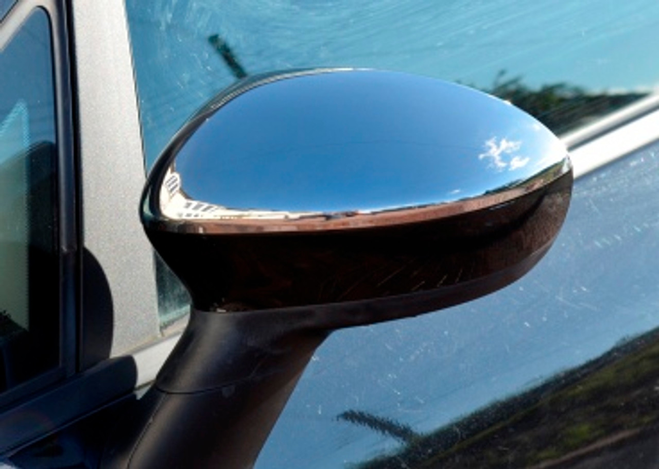 Chrome Wing Mirror Trim Set Covers To Fit Fiat Grande Punto (2006+)