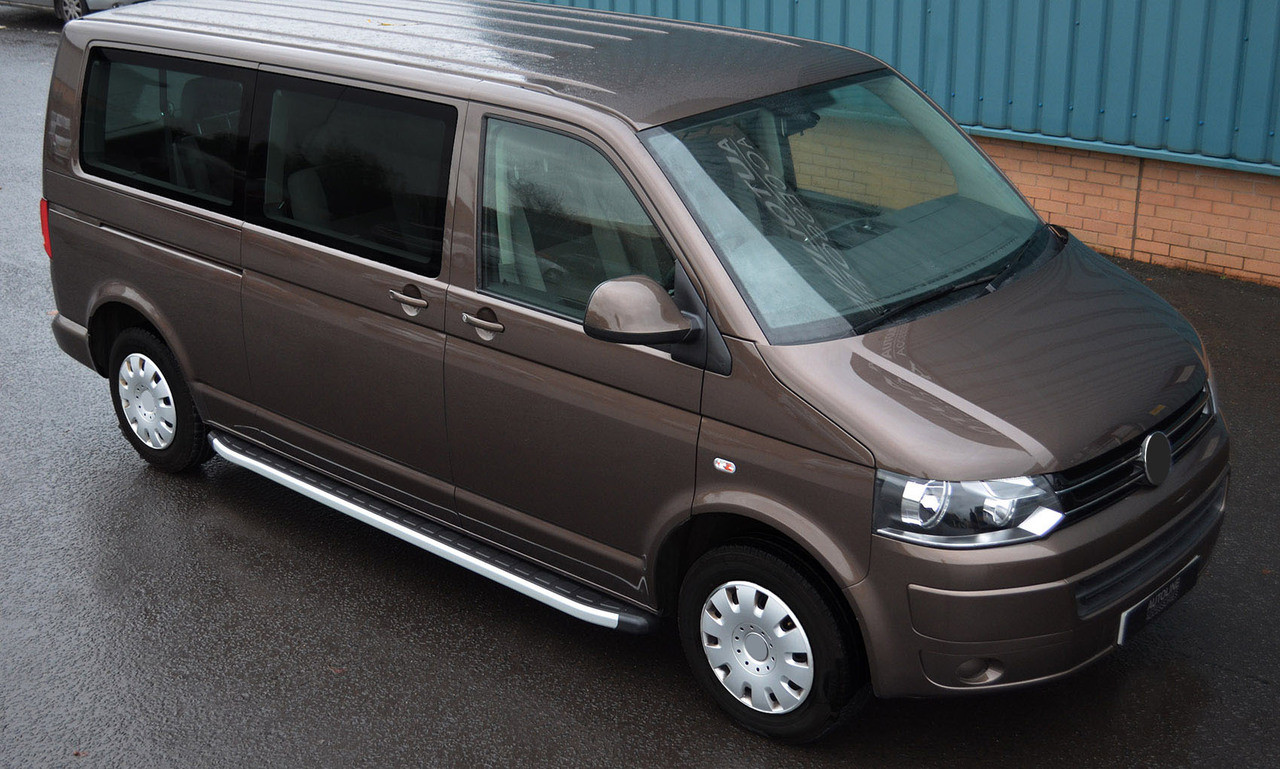 Aluminium Side Steps Bars Running Boards To Fit LWB Fiat Scudo (2006-16)