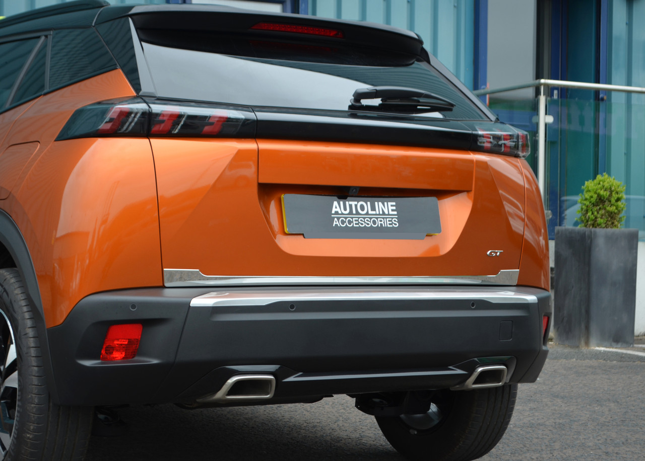 Chrome Rear Door Tailgate Trim Strip Cover To Fit Peugeot 2008 (2020+)