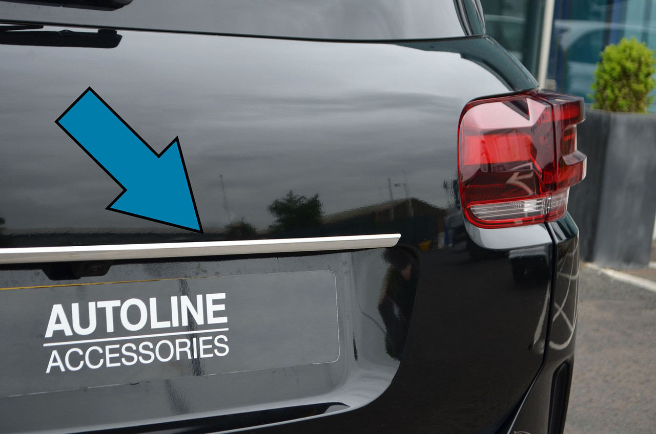 Chrome Rear Door Handle Tailgate Grab Trim To Fit Citroen C5 Aircross (2018-)