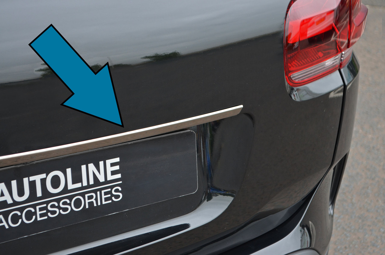 Black Chrome Rear Door Handle Tailgate Grab Trim For Citroen C5 Aircross (2018-)