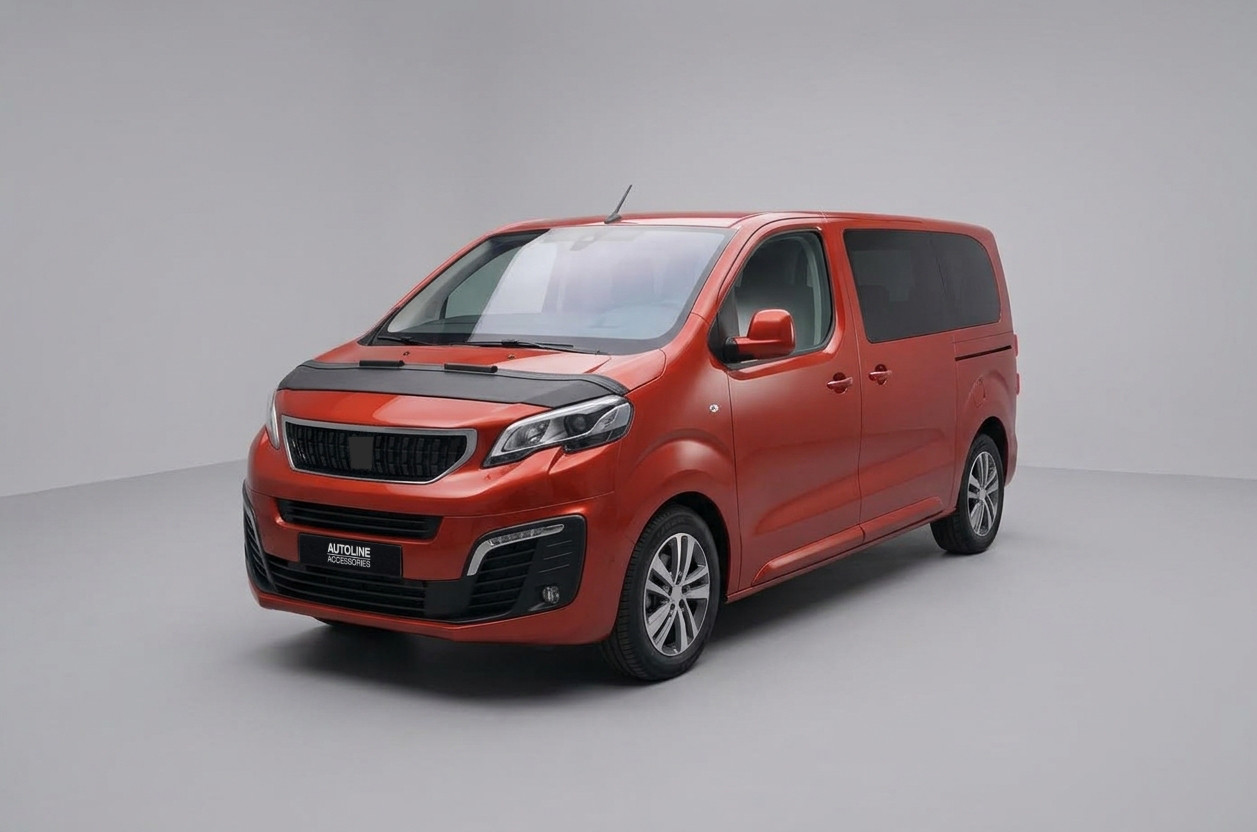 Black Bonnet Bra Protector (Half) To Fit Vauxhall Vivaro (2019+)