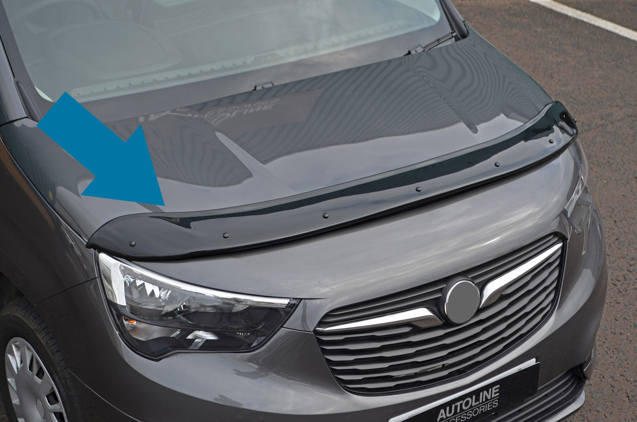 Bonnet Protector Bug Guard Wind Deflector To Fit Peugeot Rifter Partner (2019+)