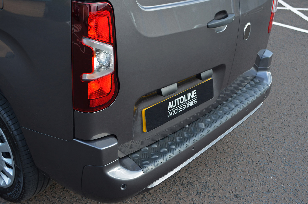 Black Anodized Rear Bumper Protector Guard To Fit Toyota ProAce City (2019+)