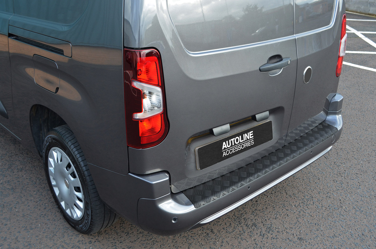 Black Anodized Rear Bumper Protector Guard To Fit Toyota ProAce City (2019+)