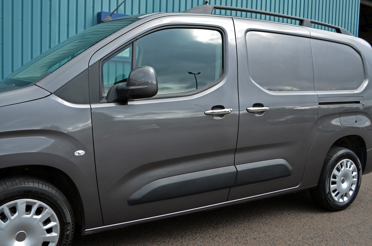 Chrome Door Handle Trim Set Covers To Fit LHD Citroen Berlingo (2019+)