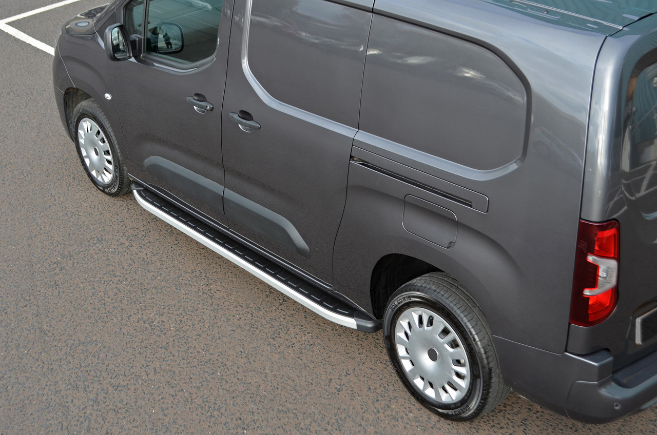 Aluminium Side Steps Bars Running Boards To Fit L2 Citroen Berlingo (2019+)