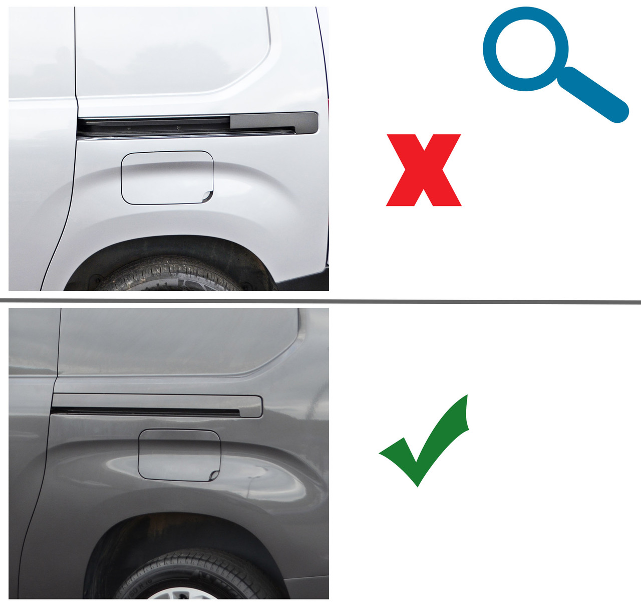 Chrome Sliding Door Rail Trim Covers To Fit Vauxhall / Opel Combo E (2019+)