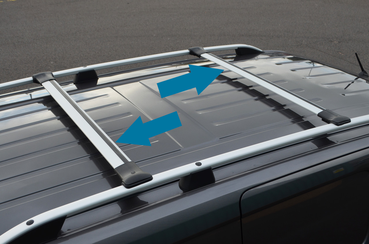 Cross Bar Rail Set To Fit Roof Side Bars To Fit Vauxhall / Opel Combo E (2019+)