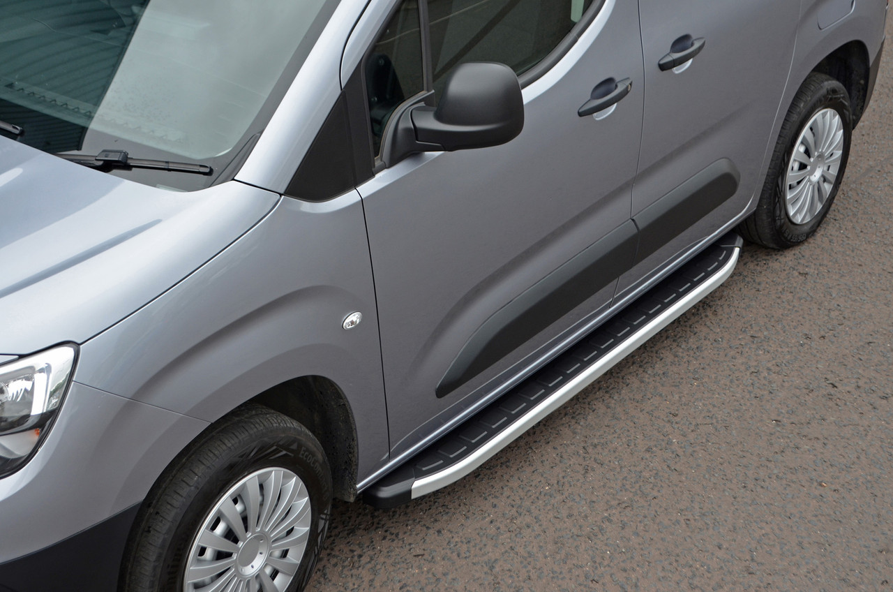 Aluminium Side Steps Bars Running Boards To Fit L1 Vauxhall Combo E (2019+)