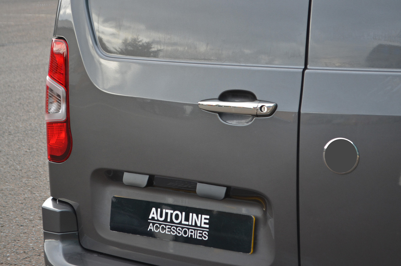 Chrome Door Handle Trim Covers To Fit LHD Citroen Dispatch / SpaceTourer (2016+)