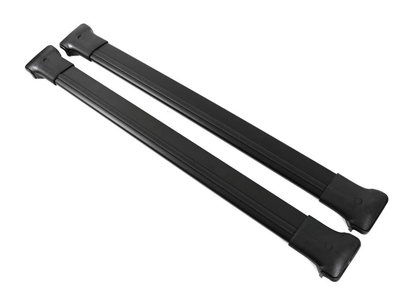 Black Cross Bar Rail Set To Fit Roof Side Bars To Fit Peugeot Expert (2016+)